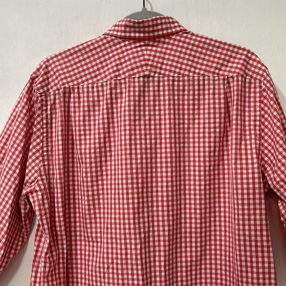 SOUTHERN TIDE MENS BOTTOW DOWN COLLAR T-SHIRT LONG SLEEVE RED CLASSIC FIT Sz M - Picture 4 of 13